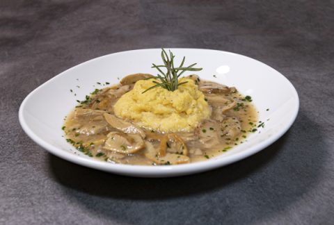 Funghi porcini con polenta